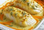 Filets de Cabillaud à la Crème et aux Légumes à la Poêle