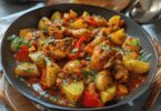 Délice Méditerranéen au Poulet, Poivrons et Pommes de Terre