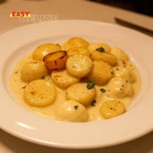Pommes de Terre Fondantes en Sauce Crémeuse à l’Ail