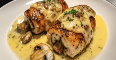 Filets de Poulet Farcis aux Champignons et au Fromage