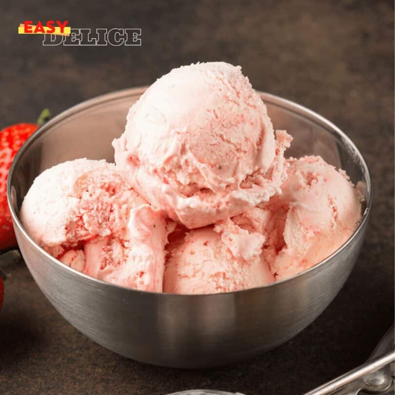 Glace Maison Banane-Fraise sans Sorbetière