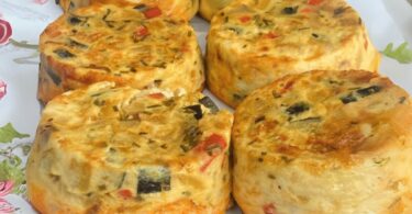 Flan de Courgettes et Poivron