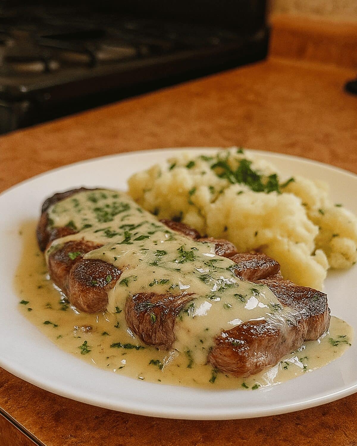 Steak Crémeux à l’Ail