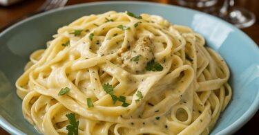 Pâtes Sauce Alfredo au Poulet