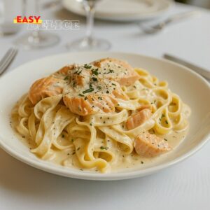 Tagliatelles au Saumon Frais à l’Aneth,