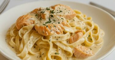 Tagliatelles au Saumon Frais à l’Aneth,