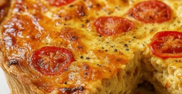 Quiche Sans Pâte au Thon et Tomate