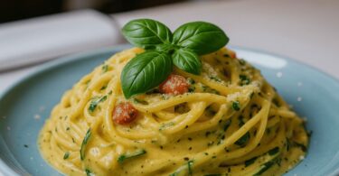 Spaghetti Crème Courgette