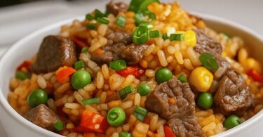 Riz Sauté au Bœuf