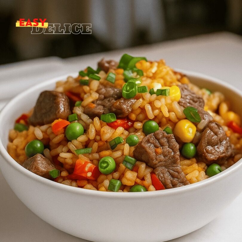 Riz Sauté au Bœuf