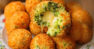 Boulettes Brocoli Fromage au Four