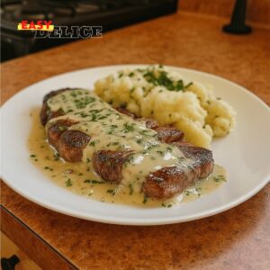 Steak Crémeux à l’Ail