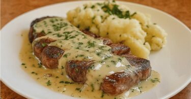 Steak Crémeux à l’Ail