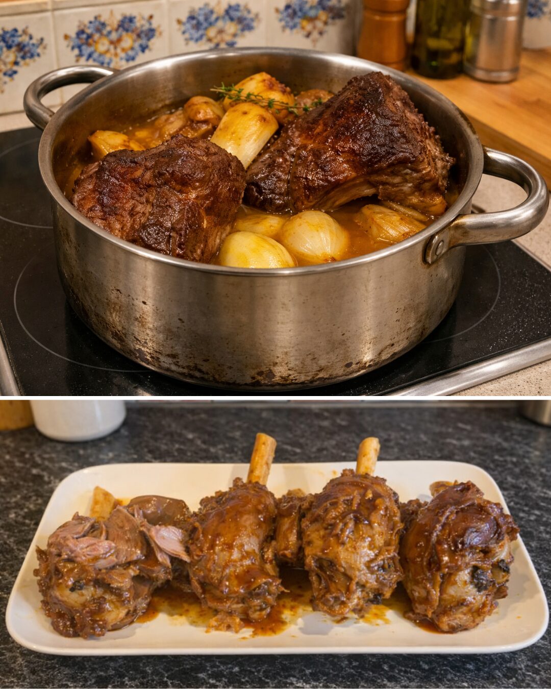 Souris d’Agneau Confite au Miel et aux Herbes