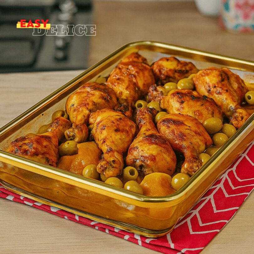 Tajine de Poulet aux Olives et Citron