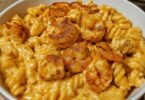 Pâtes crémeuses aux crevettes à l’italienne