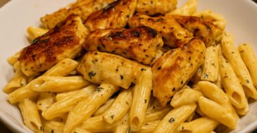 Recette de Pennes Crémeuses au Poulet