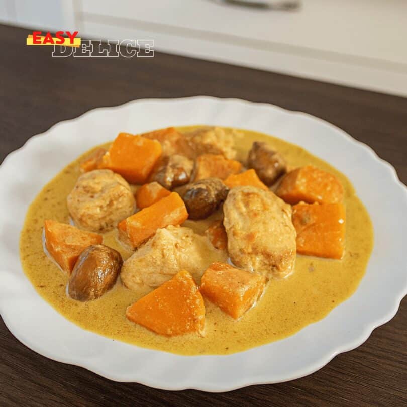 Blanquette de Dinde aux Marrons et Potiron