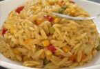 Poêlée d’Orzo au Poulet et aux Légumes