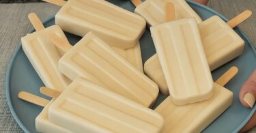 Glace au Lait et Chocolat Blanc