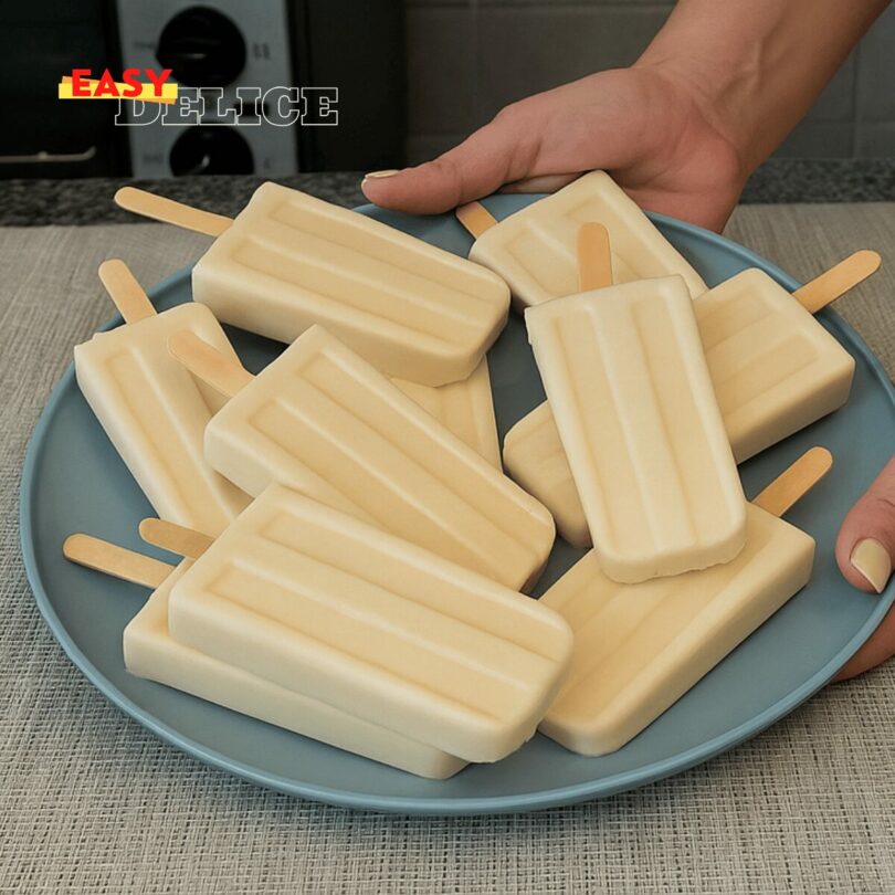 Glace au Lait et Chocolat Blanc