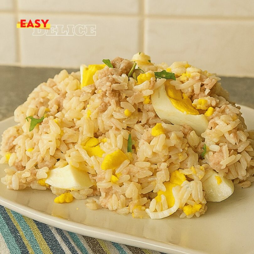 Salade de Riz au Thon et aux Œufs