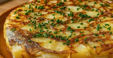 Tortilla Espagnole Croustillante aux Pommes de Terre et Oignons