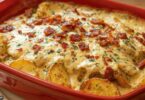 Pommes de Terre au Fromage, à l’Ail et au Bacon