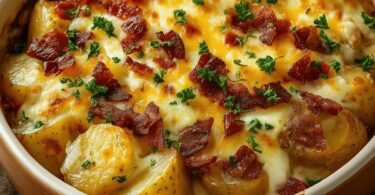 Gratin de Pommes de Terre au Bacon et Fromage