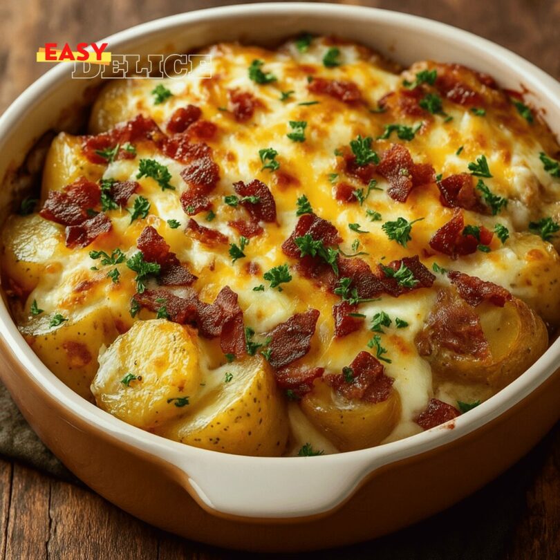 Gratin de Pommes de Terre au Bacon et Fromage