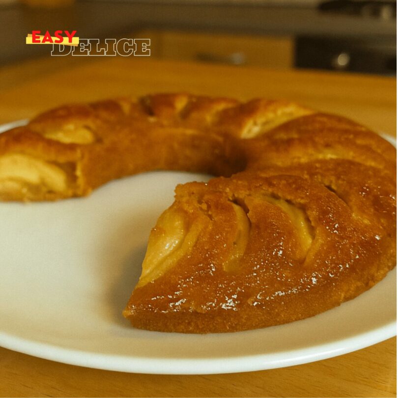 Gâteau aux Pommes Caramélisées