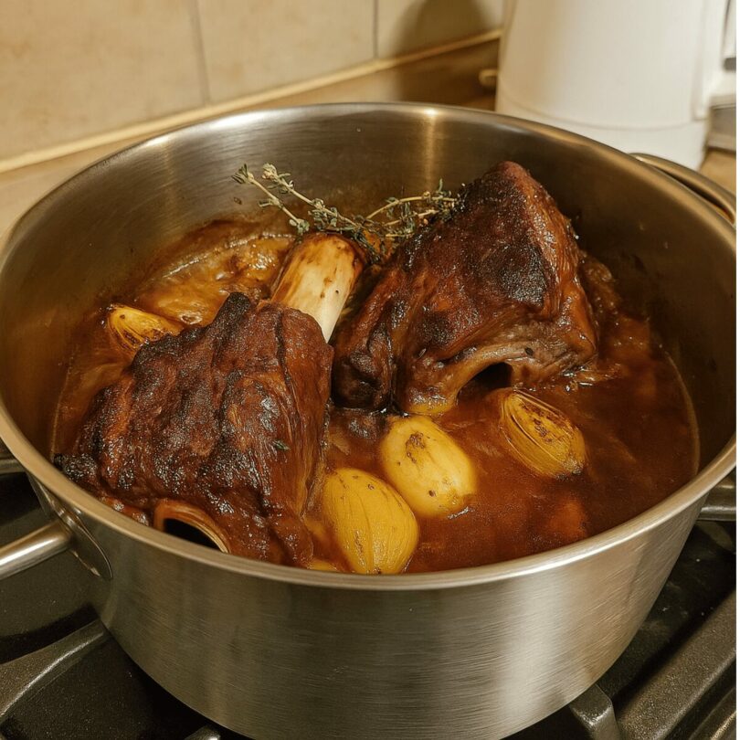 Souris d’Agneau Confite au Miel et aux Herbes