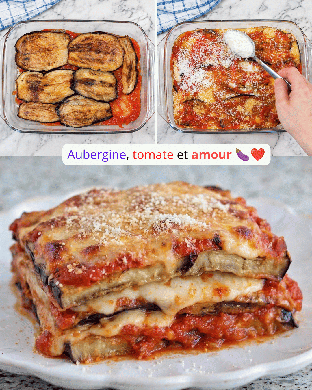 parmigiana d’aubergines au four