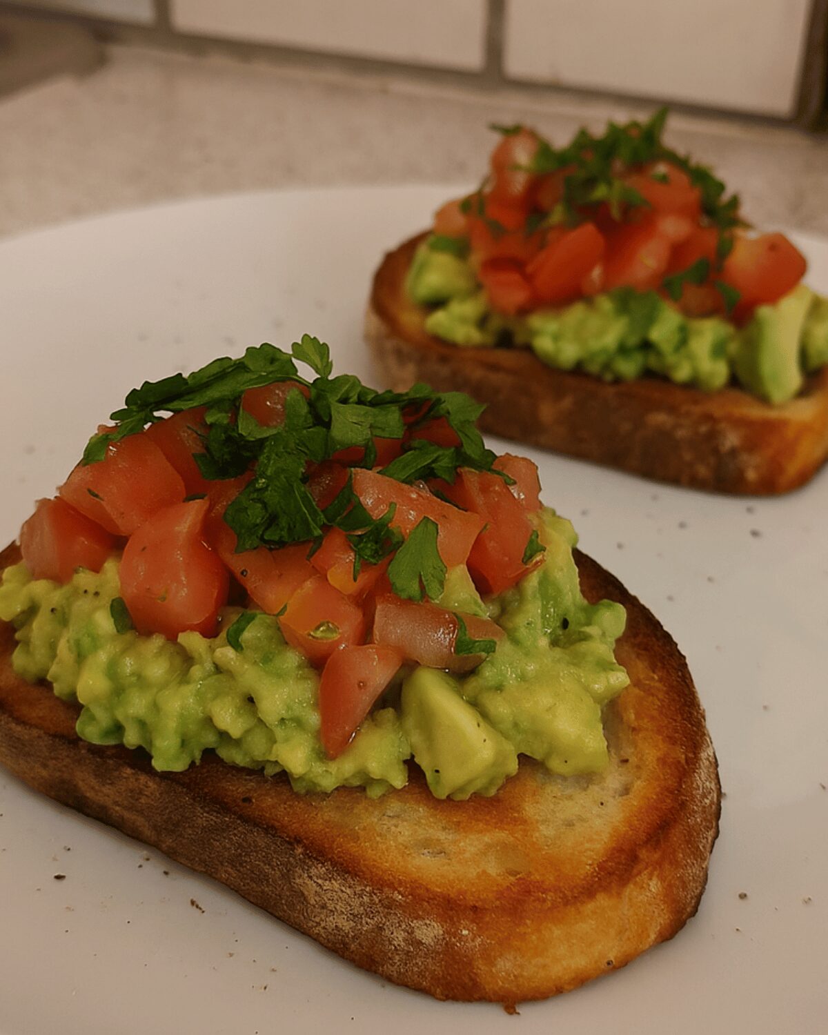 Bruschetta à l’Avocat