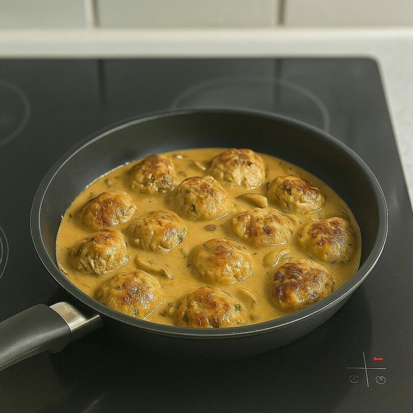 Boulettes de Poulet Sauce Crémeuse