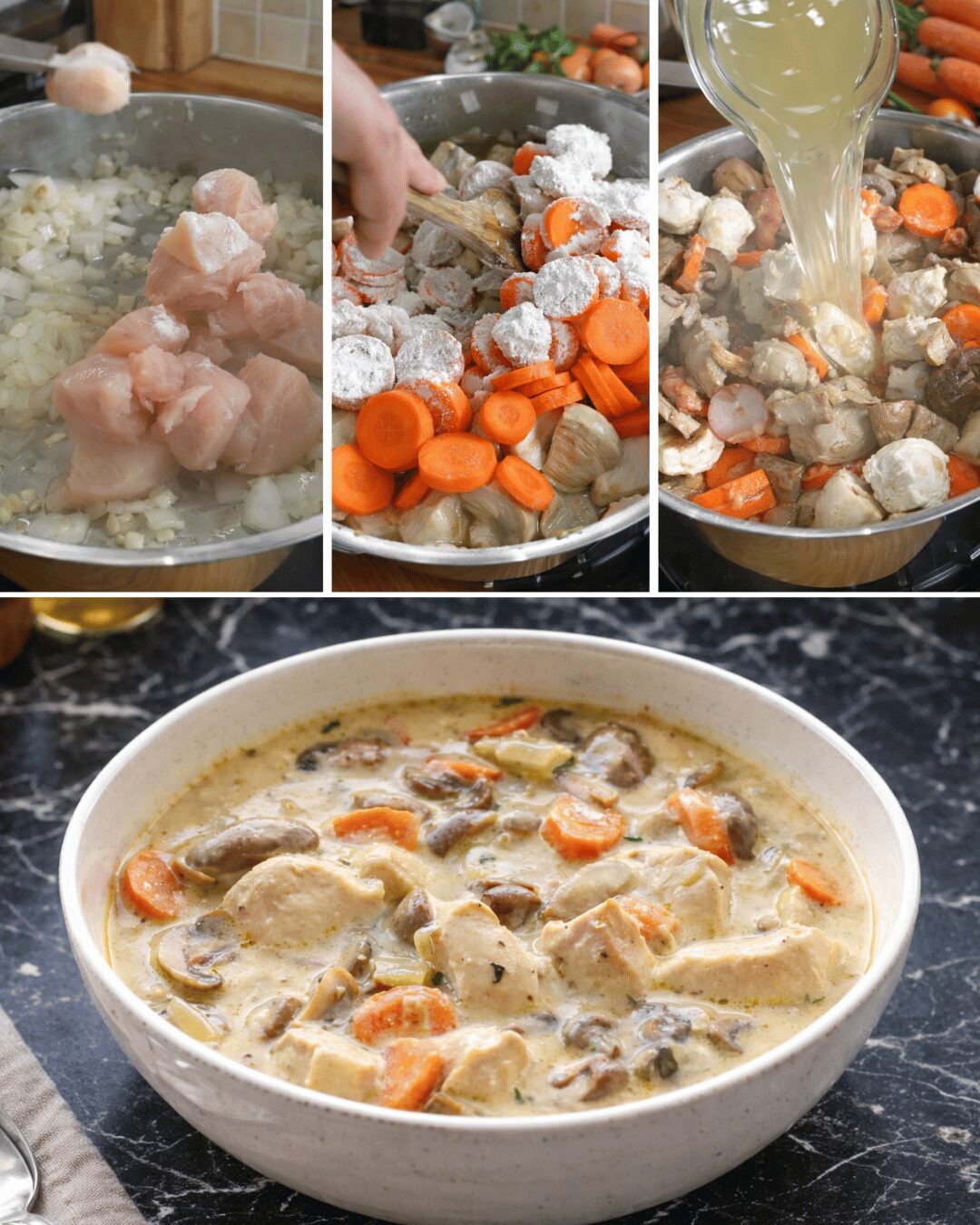 Blanquette de Poulet Crémeuse