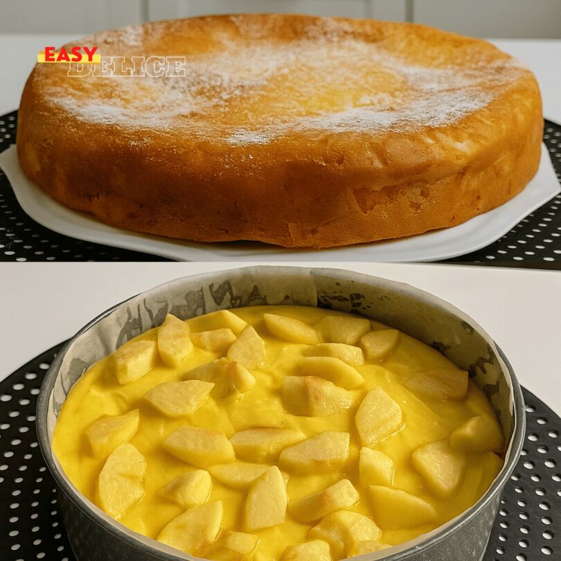 Tarte à la crème et aux pommes (recette inratable)