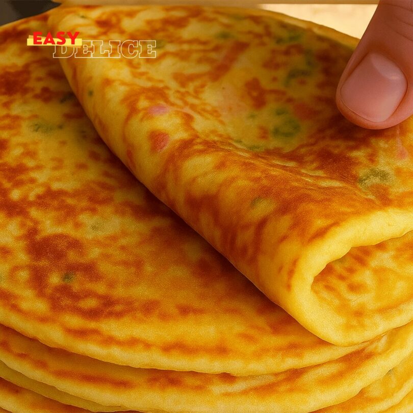 Crêpes moelleuses aux légumes — Recette précieuse