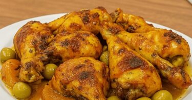 Tajine de Poulet aux Olives et Citron Confit