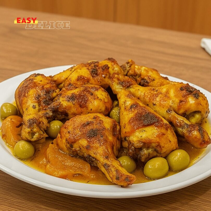 Tajine de Poulet aux Olives et Citron Confit