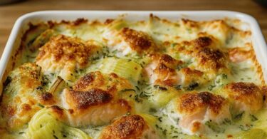 Gratin de poireaux au parmesan