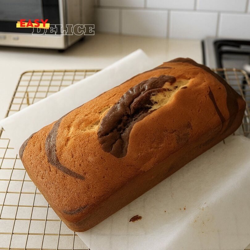 Cake marbré au chocolat