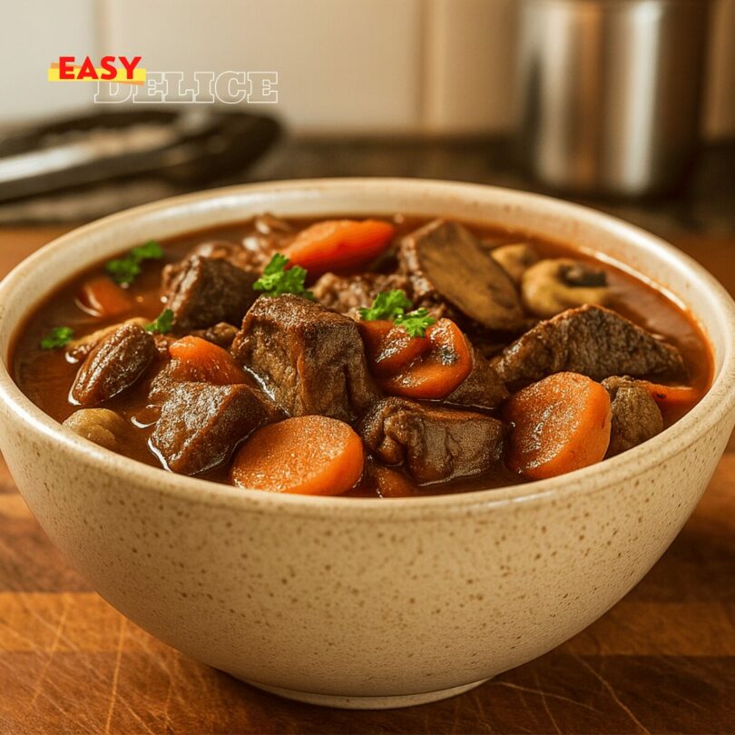 Bœuf bourguignon express fondant