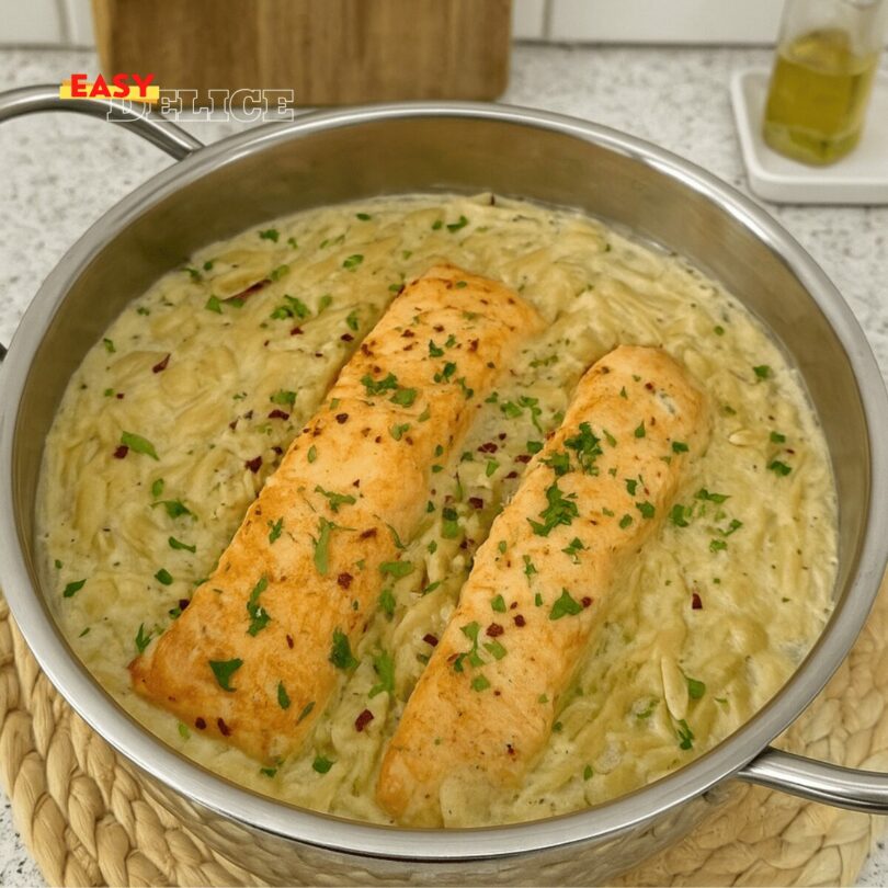 Orzo au Saumon et Boursin