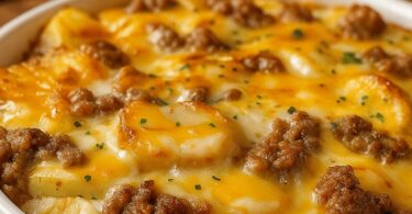 Gratin de Pommes de Terre et Viande Hachée