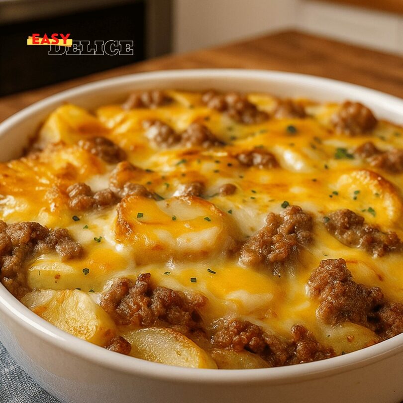 Gratin de Pommes de Terre et Viande Hachée