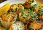 Coquilles Saint-Jacques au Beurre d'Ail et Persil