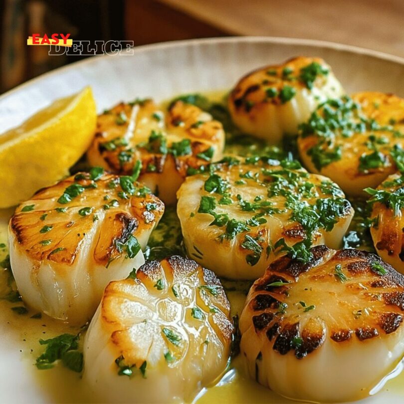 Coquilles Saint-Jacques au Beurre d'Ail et Persil