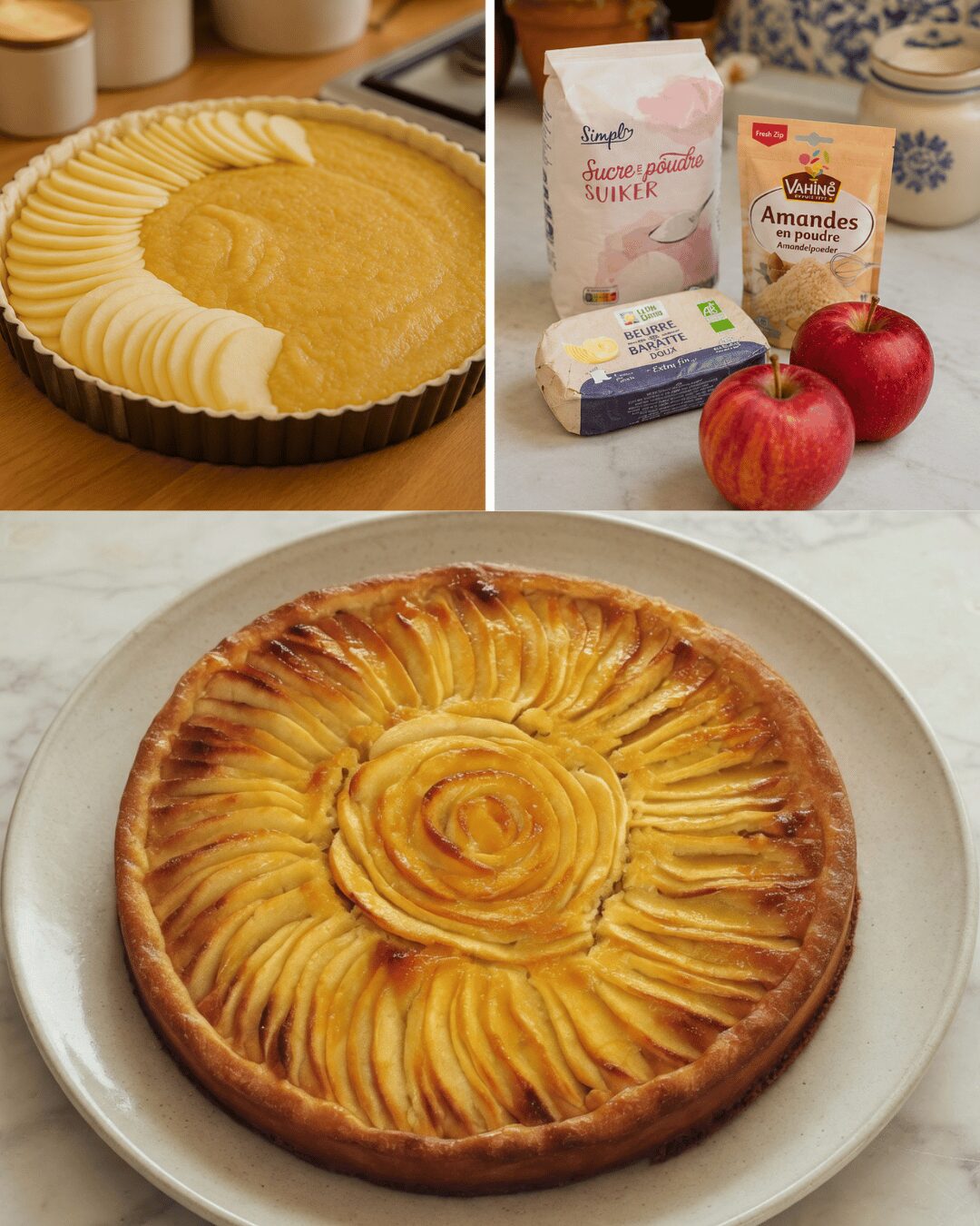 Tarte amandine aux pommes