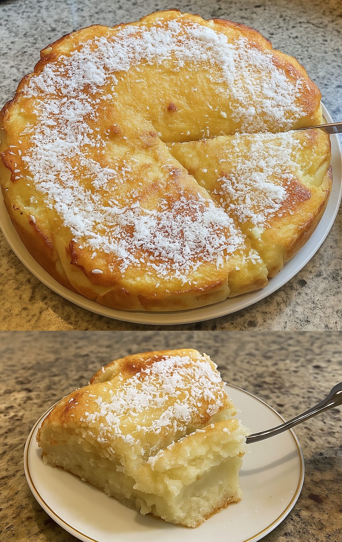 Moelleux à la noix de coco (recette facile et rapide)
